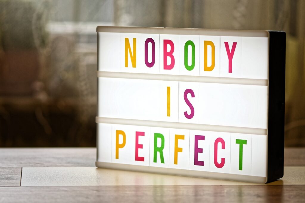 nobody is perfect, motivation, overhead projector-4393573.jpg